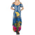 Custom Hawaii Lanai Island Summer Maxi Dress Hibiscus Turle and Map with Polynesian Spiral LT03 - Polynesian Pride