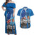 Fiji Rugby Sevens Couples Matching Off Shoulder Maxi Dress and Hawaiian Shirt Commemorate Gold Medal - Rio de Janeiro 2016