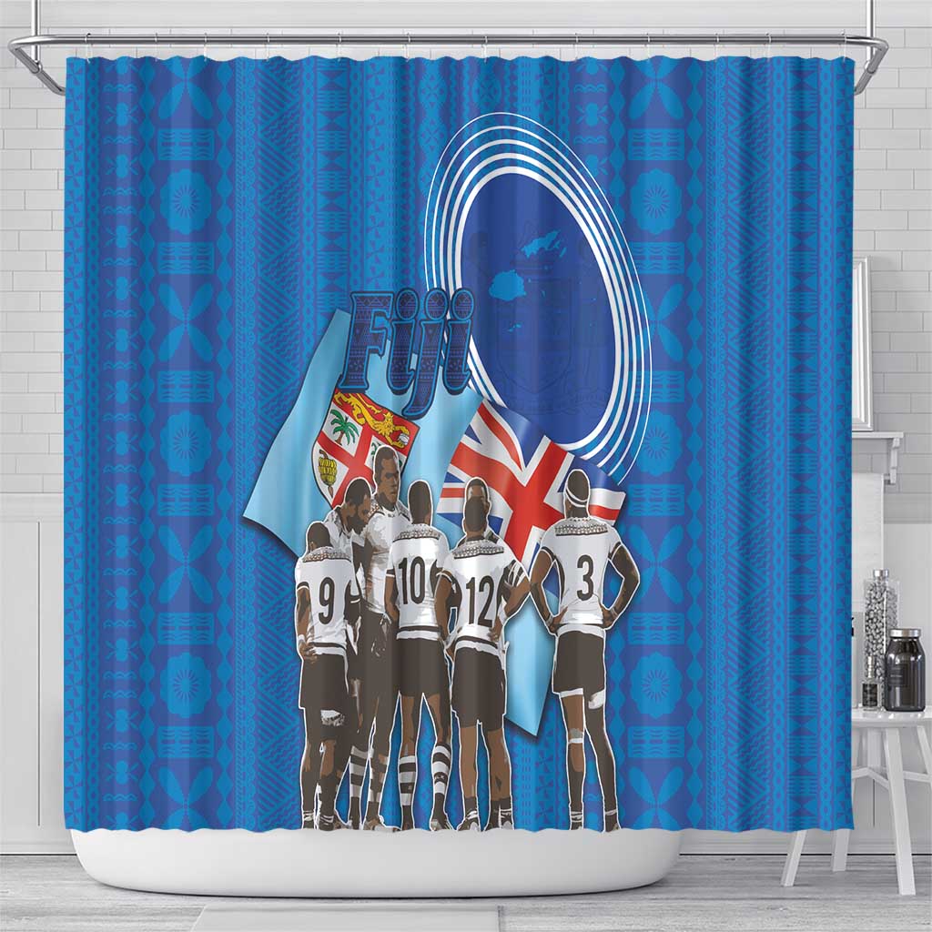 Fiji Rugby Sevens Shower Curtain Commemorate Gold Medal - Rio de Janeiro 2016