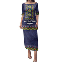 Philippines Merry Christmas Family Matching Puletasi and Hawaiian Shirt Maligayang Pasko with Parol and Xmas Pattern Barong Style