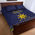 Philippines Merry Christmas Quilt Bed Set Maligayang Pasko with Parol and Xmas Pattern Barong Style