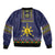 Philippines Merry Christmas Sleeve Zip Bomber Jacket Maligayang Pasko with Parol and Xmas Pattern Barong Style