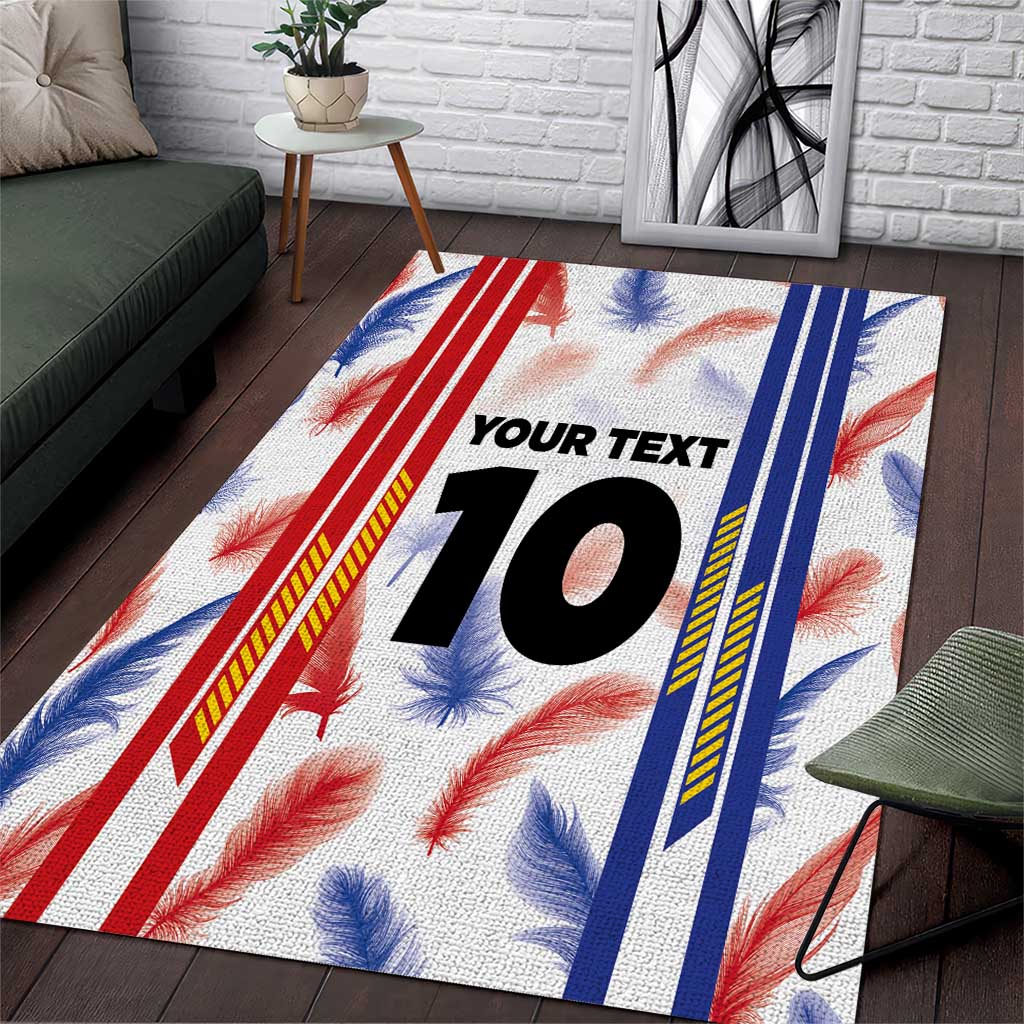 Custom Philippines Champions Football Jersey Area Rug