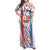 Custom Philippines Champions Football Jersey Family Matching Off Shoulder Maxi Dress and Hawaiian Shirt