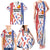 Custom Philippines Champions Football Jersey Family Matching Tank Maxi Dress and Hawaiian Shirt