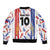 Custom Philippines Champions Football Jersey Sleeve Zip Bomber Jacket