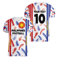 Custom Philippines Champions Football Jersey Women V-Neck T-Shirt