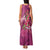 Hawaiian Turtle Love Couple Family Matching Tank Maxi Dress and Hawaiian Shirt - Sweet Hibiscus and Kakau Pattern Rose Color