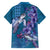 Hawaiian Turtle Love Couple Hawaiian Shirt - Sweet Hibiscus and Kakau Pattern Sapphire Color