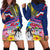 Hawaii Great Aloha Run 40th Anniversary Hoodie Dress Hibiscus and Kakau Pattern LT03 - Polynesian Pride