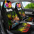 Hawaii Lei Day Car Seat Cover Hibiscus Wreath and Polynesian Pattern