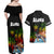 Hawaii Lei Day Couples Matching Off Shoulder Maxi Dress and Hawaiian Shirt Hibiscus Wreath and Polynesian Pattern