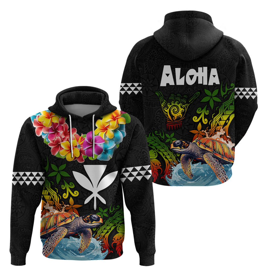 Hawaii Lei Day Zip Hoodie Hibiscus Wreath and Polynesian Pattern