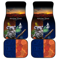 Australia and New Zealand ANZAC Day Car Mats Tui Bird and Koala mix Maori and Aboriginal Pattern