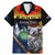 Australia and New Zealand ANZAC Day Family Matching Mermaid Dress and Hawaiian Shirt Tui Bird and Koala mix Maori and Aboriginal Pattern
