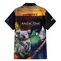 Australia and New Zealand ANZAC Day Family Matching Mermaid Dress and Hawaiian Shirt Tui Bird and Koala mix Maori and Aboriginal Pattern LT03 - Polynesian Pride