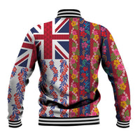 Hawaiian Lei Baseball Jacket National Flag Striped Style
