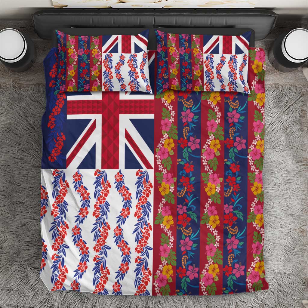 Hawaiian Lei Bedding Set National Flag Striped Style
