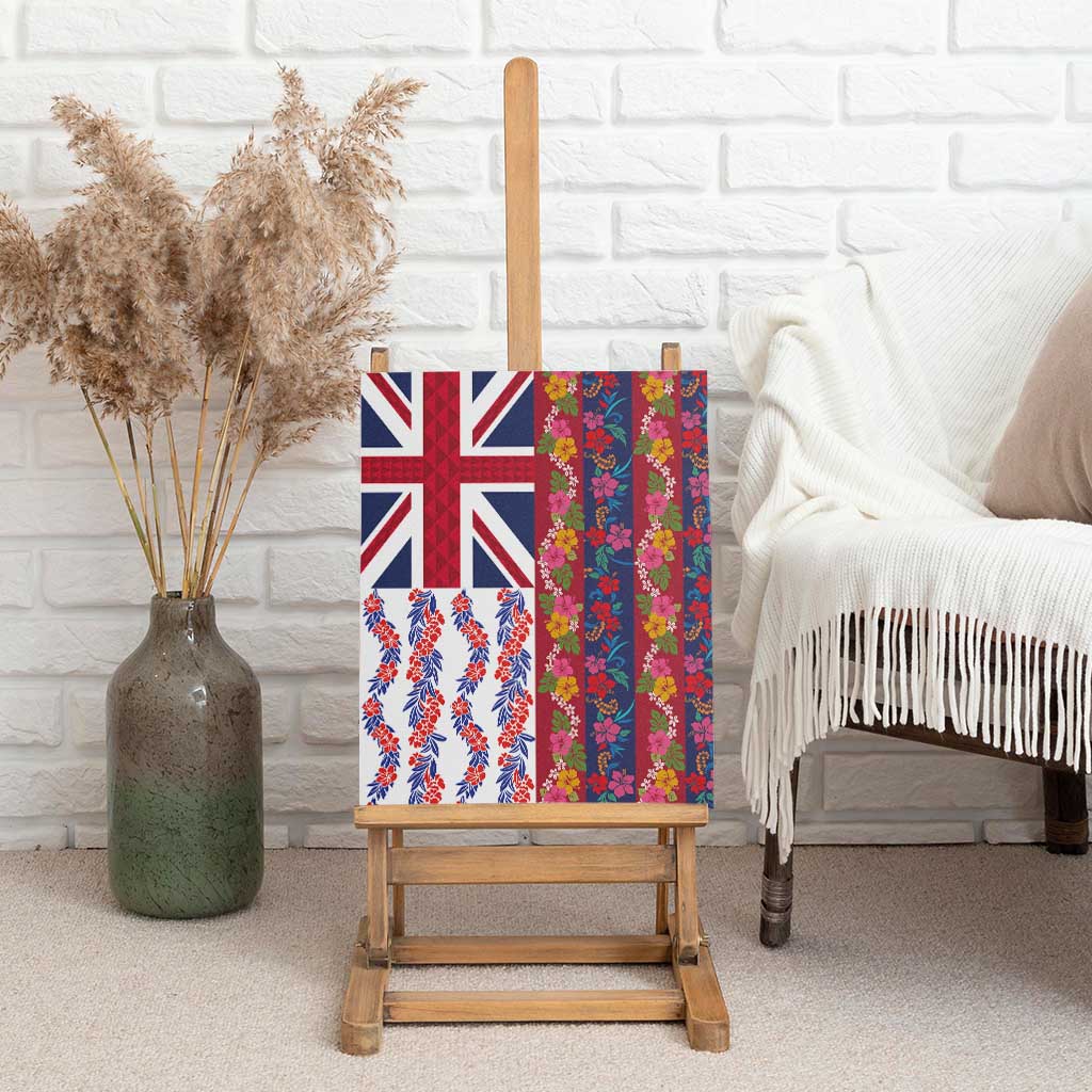 Hawaiian Lei Canvas Wall Art National Flag Striped Style