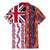 Hawaiian Lei Family Matching Mermaid Dress and Hawaiian Shirt National Flag Striped Style
