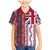 Hawaiian Lei Family Matching Mermaid Dress and Hawaiian Shirt National Flag Striped Style