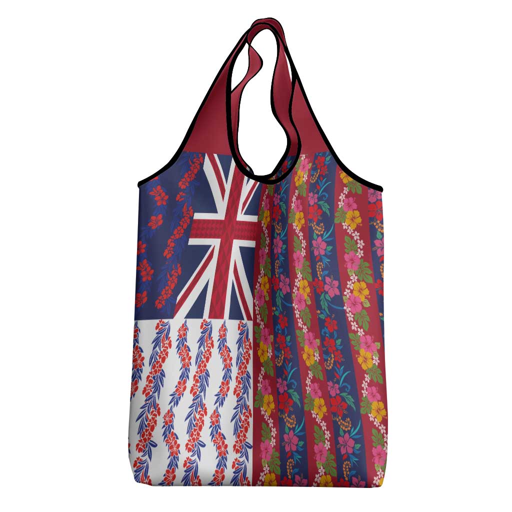 Hawaiian Lei Grocery Bag National Flag Striped Style