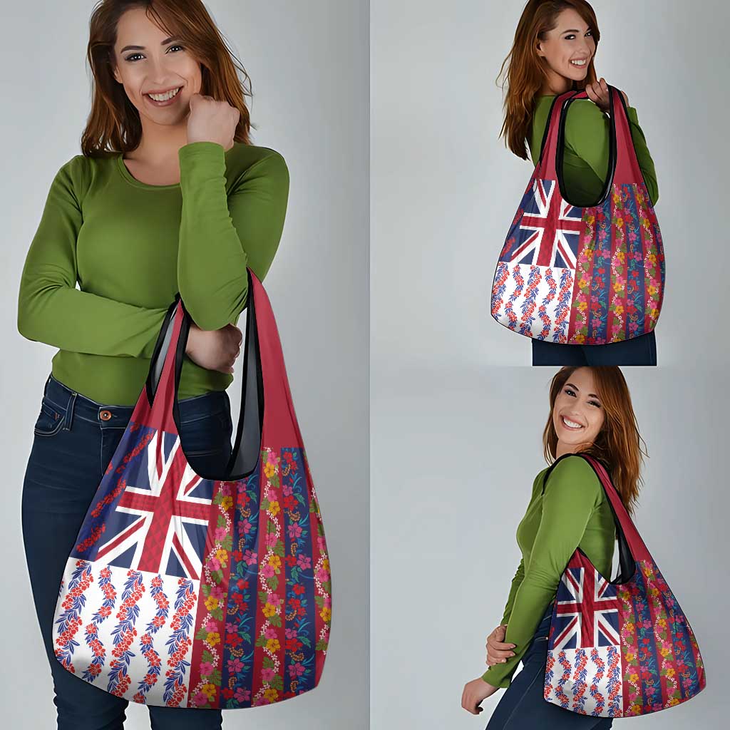 Hawaiian Lei Grocery Bag National Flag Striped Style