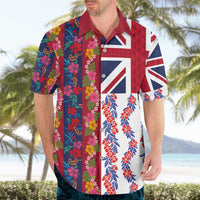 Hawaiian Lei Hawaiian Shirt National Flag Striped Style