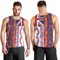 Hawaiian Lei Men Tank Top National Flag Striped Style