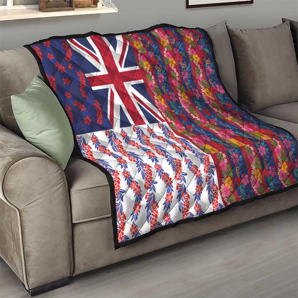 Hawaiian Lei Quilt National Flag Striped Style