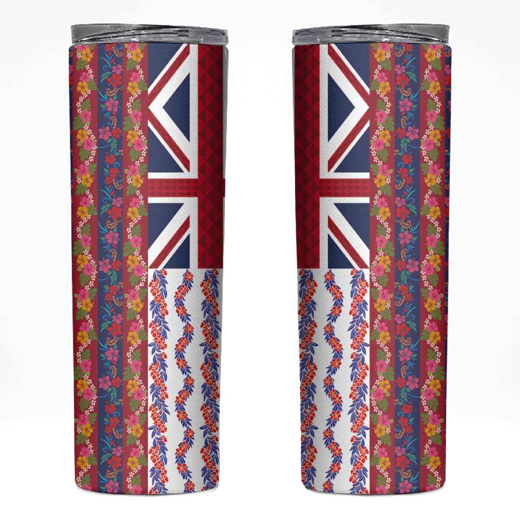 Hawaiian Lei Skinny Tumbler National Flag Striped Style