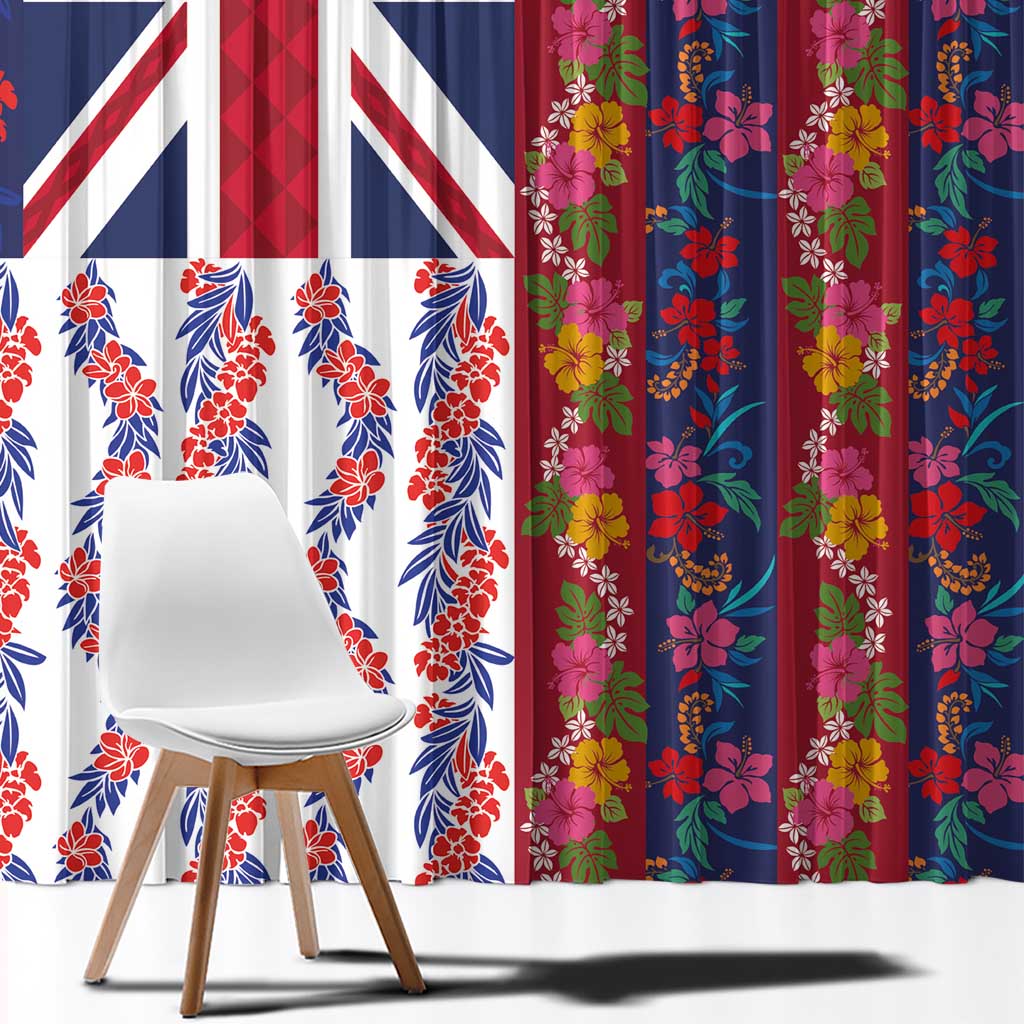 Hawaiian Lei Window Curtain National Flag Striped Style