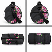 Hawaiian Hibiscus and Art Polynesian Tattoo Duffle Bag