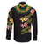 Hawaiian Lei Plumeria and Tropical Leaves Family Matching Mermaid Dress and Hawaiian Shirt Watercolor Style