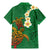 Hawaii Turtle Plumeria Flower Family Matching Mermaid Dress and Hawaiian Shirt Polynesian Pattern Green Color