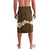 Hawaii Turtle Plumeria Flower Lavalava Polynesian Pattern Brown Color