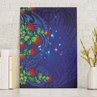 Matariki New Zealand Maori and Pohutukawa Canvas Wall Art Galaxy Blue Sky Style