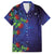 Matariki New Zealand Maori and Pohutukawa Family Matching Long Sleeve Bodycon Dress and Hawaiian Shirt Galaxy Blue Sky Style