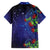 Matariki New Zealand Maori and Pohutukawa Family Matching Long Sleeve Bodycon Dress and Hawaiian Shirt Galaxy Blue Sky Style