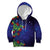 Matariki New Zealand Maori and Pohutukawa Kid Hoodie Galaxy Blue Sky Style