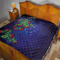 Matariki New Zealand Maori and Pohutukawa Quilt Galaxy Blue Sky Style