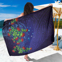 Matariki New Zealand Maori and Pohutukawa Sarong Galaxy Blue Sky Style