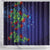 Matariki New Zealand Maori and Pohutukawa Shower Curtain Galaxy Blue Sky Style
