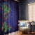 Matariki New Zealand Maori and Pohutukawa Window Curtain Galaxy Blue Sky Style
