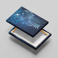 Matariki New Zealand Maori Silver Fern Canvas Wall Art Galaxy Blue Sky Style