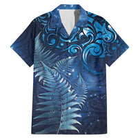 Matariki New Zealand Maori Silver Fern Family Matching Mermaid Dress and Hawaiian Shirt Galaxy Blue Sky Style