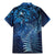 Matariki New Zealand Maori Silver Fern Family Matching Mermaid Dress and Hawaiian Shirt Galaxy Blue Sky Style