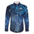 Matariki New Zealand Maori Silver Fern Family Matching Short Sleeve Bodycon Dress and Hawaiian Shirt Galaxy Blue Sky Style