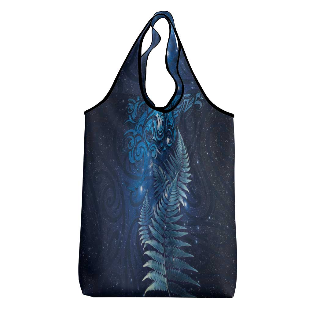 Matariki New Zealand Maori Silver Fern Grocery Bag Galaxy Blue Sky Style