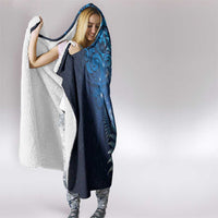 Matariki New Zealand Maori Silver Fern Hooded Blanket Galaxy Blue Sky Style
